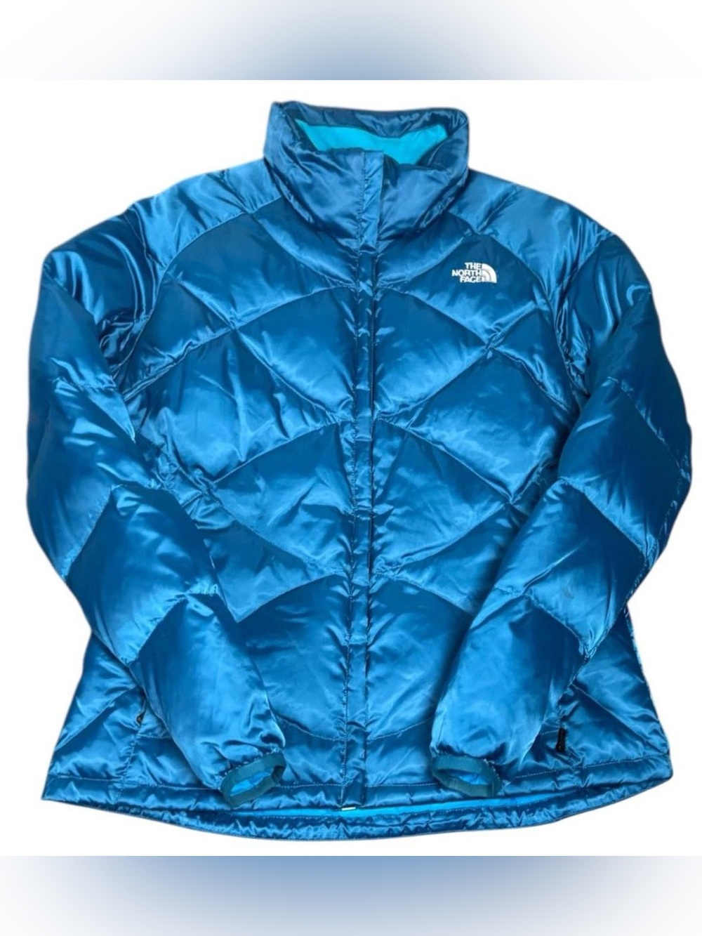 The North Face Aconcagua 550 Down Puffer Full Zip Jacket Blue Women’s